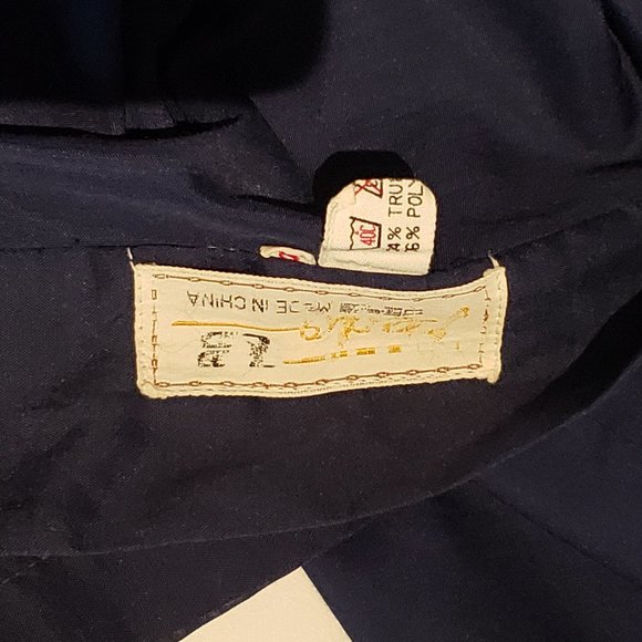 Men's Navy Kimono Robe - Picture 5 of 6